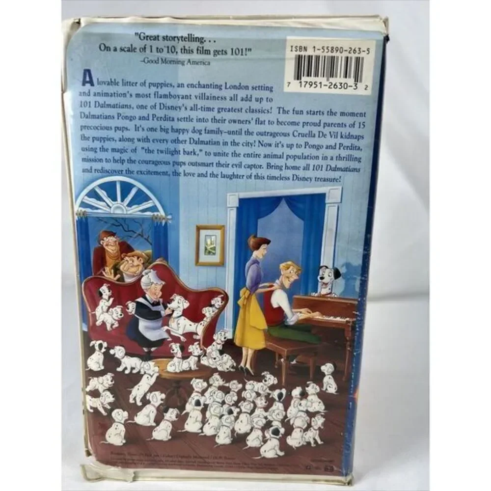 101 Dalmatians‎ (VHS, 1992)